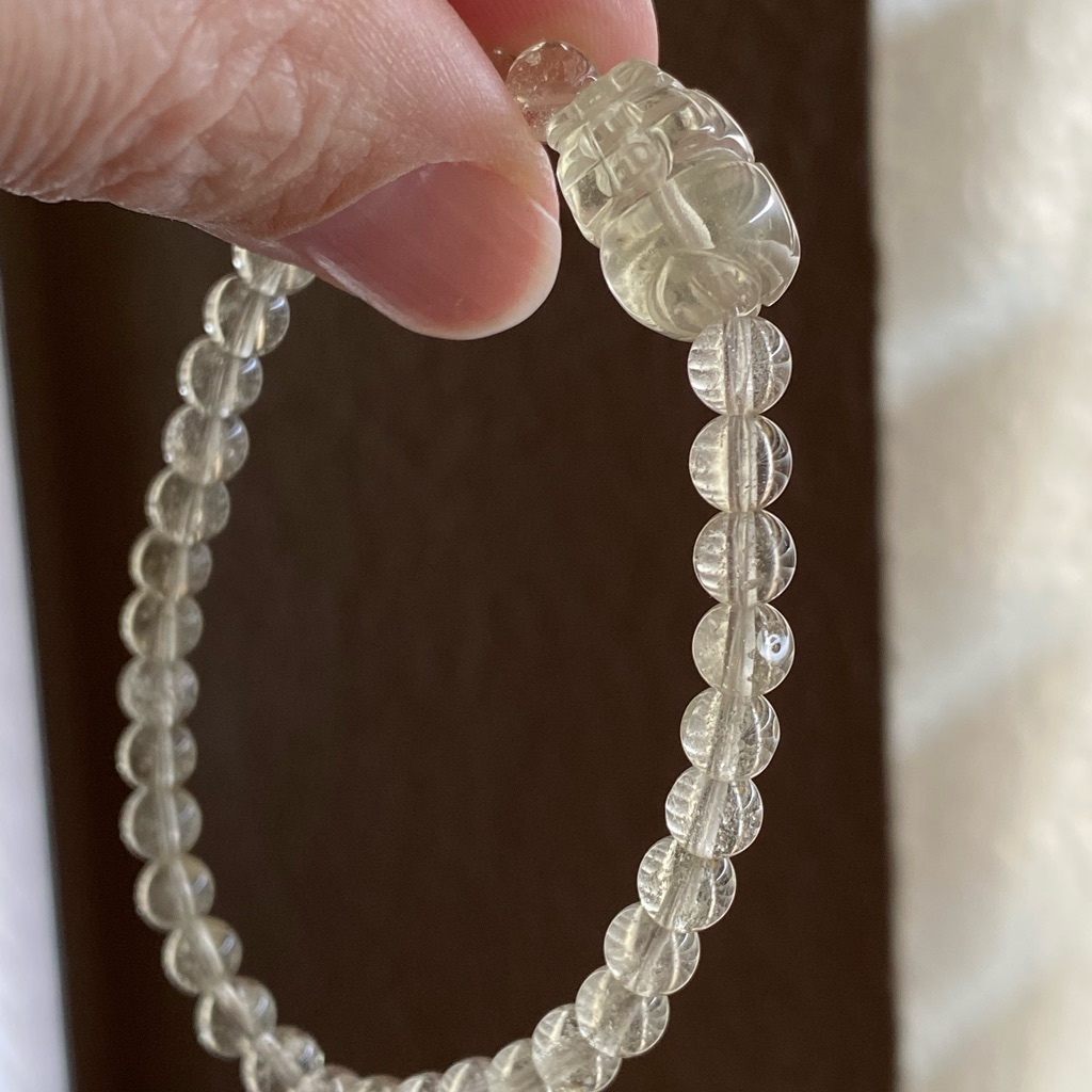 Libyan Desert Glass Bracelet Pixiu Wealth Symbol 60$
